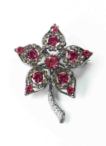 Waxflower Majenta Brooch