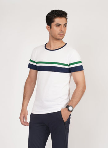 Men's Striped Crew Neck Tee