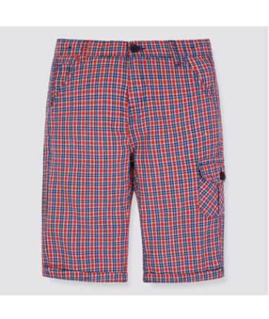 Blue Turn-up Shorts