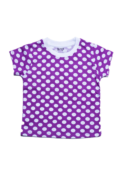 Polka Dotted Purple Tee