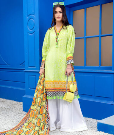 Unstitched Lawn Shirt & Dupatta