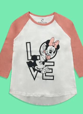 Love Full Sleeve Girls Outerwear T-Shirt