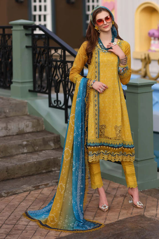 Digital Chunri Printed Lawn Dress