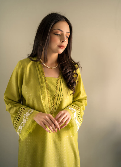 Yellow Maisuri Lawn Dress For Women